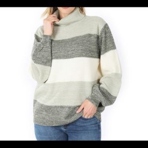 Olive Zenana Turtleneck Sweater